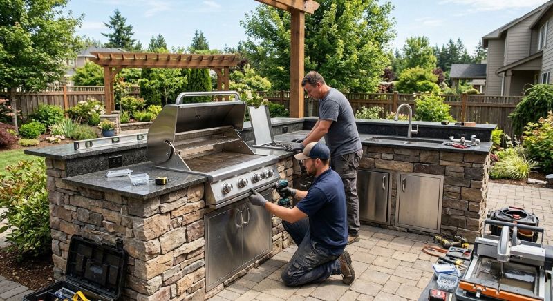 Outdoor Kitchen Construction in Pearland, TX