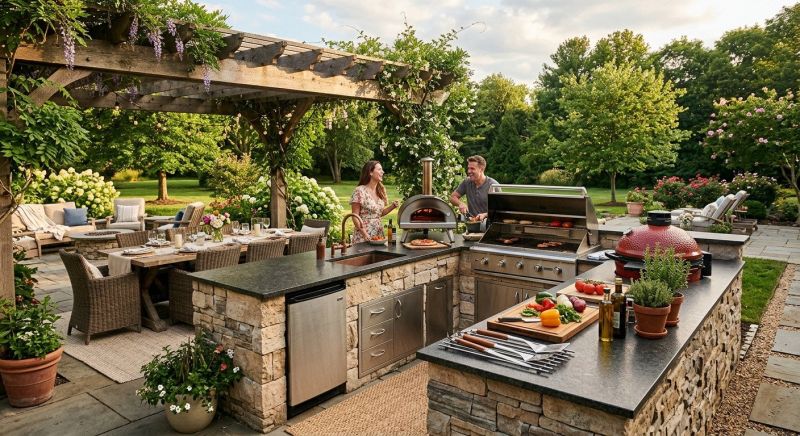 Outdoor Kitchen Remodeling in Katy, TX
